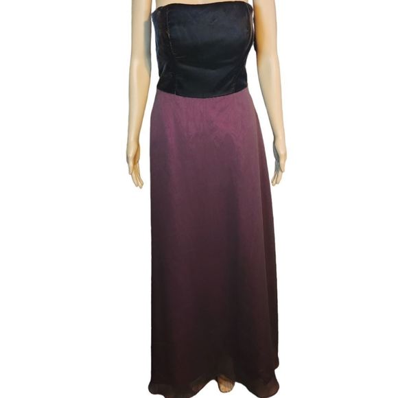 Jim Hjelm occasions Dress black  brown Burgundy Size 10 - Picture 4 of 16